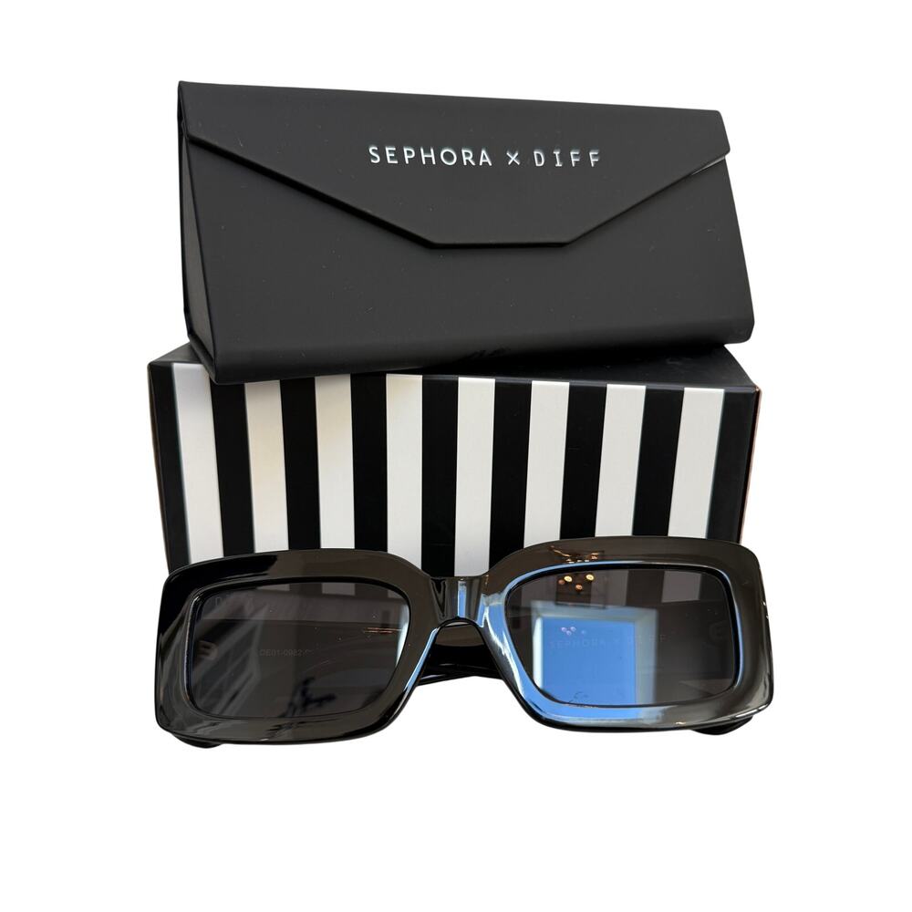DIFF x Sephora Indy Sunglasses Black Glam NIB